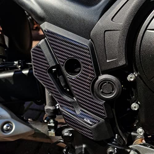 Resin Bike Adesivi Moto Compatibile con Honda Transalp XL 750 2023. Protezione Moto Battitacco da Urti e Graffi. Coppia di Adesivi 3D Resinati Universali