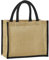 Natural Starched Jute Midi Bag Einkaufstasche