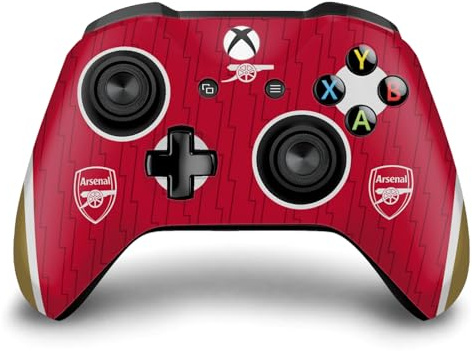 Head Case Designs Offizielle Arsenal FC Home 2023/24 Wappen-Set Vinyl Haut Gaming Aufkleber Abziehbild Abdeckung kompatibel mit Xbox One S/X Controller