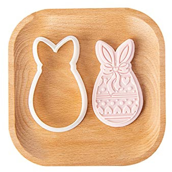 Cartoon-Kaninchen-Formen, Ei, Tier, Kekse, geprägt, Backwerkzeug, Party-Cupcake-Zubehör für Ostern, Ostern, Keksform
