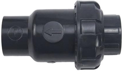 MRYFODA Clapet Anti-Retour, Diamètre Intérieur 20 Mm/25 Mm/32 Mm/40 Mm/50 Mm Clapet Anti-Retour Noir Upvc, Adapté À Une Utilisation Verticale Et Horizontale. 1 Pièce.(Inner 32mm)