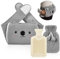 Wrap Around Wearable Hot Water Bottle with Soft Cover for Hand, Feet, Back, Waist Warm and Period Pain Relief