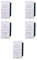 5 MODULI PULSANTE DOPPIO SALISCENDI, BIANCO, COMPATIBILE CON VIMAR PLANA, PER TAPPARELLE AVVOLGIBILI, MODULI E FRUTTI 100% COMPATIBILI, MATERIALI DI ALTA QUALITA'