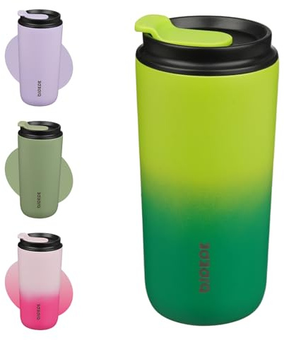 BJPKPK Tazza da caffè da viaggio, 473,6 ml, tazza termica con coperchio a tenuta stagna, in acciaio inox, riutilizzabile, tazza termica per bevande calde e fredde, Bamboo Grove