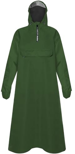 Andake Regenponcho Herren Damen Regenmantel Wasserdicht | Regencape mit Ärmeln Wiederverwendbar Regen Poncho für Fahrrad Wandern