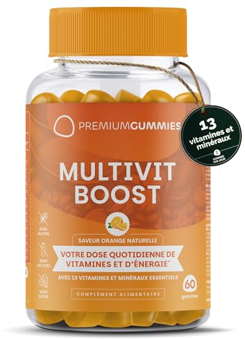 Multivitamin-Fruchtgummis mit 13 Vitaminen & Zink + Selen – Orange – Zuckerfrei, Glutenfrei & Gentechnikfrei – 60 Gummies für 30 Tage – Premium Gummies