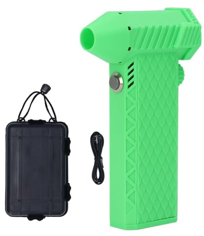 Jet Fan Air Blower, Cordless Brushless Handheld Duster with 110000RPM 25m/s Airflow, Rechargeable Electric Dust Cleaner for Keyboard Car Home Cleaning with Type C Fast