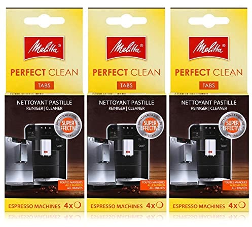 Melitta Perfect Clean Espresso Machines Cleaning Tablets 4 x 1.8 g (Pack of 3)