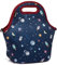 VASCHY Bolsa Termica porta Alimentos, Bolsa Comida Trabajo Bolsa Neopreno Almuerzo para Infantil Bolso Bandolera Isotermica con Correa para el Hombro Para Escuela Oficina Picnic Playa, Astronauta
