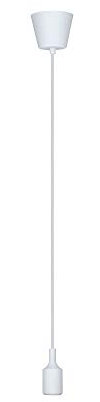 Paulmann 50383 Neordic Pendelleuchte Ketil max. 60 Watt Pendellampe Weiß Deckenlampe Silikon, Kunststoff Hängeleuchte E27 Leuchte ohne Leuchtmittel