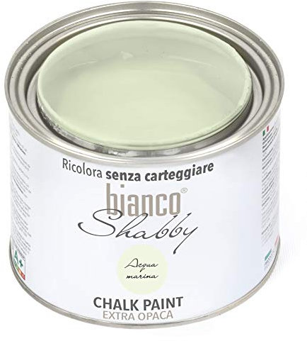 CHALK PAINT Acqua Marina Pittura Shabby Chic Vintage per Mobili e Pareti EXTRA OPACO (500 ml)