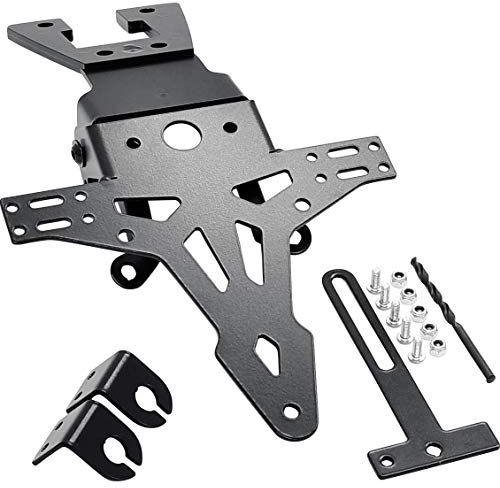 Hashiru Motorrad-Kennzeichenhalter Kennzeichenhalter für Honda CB 1000 R SC60 2008-2017, Unisex, Sportler, Ganzjährig, Stahl, schwarz