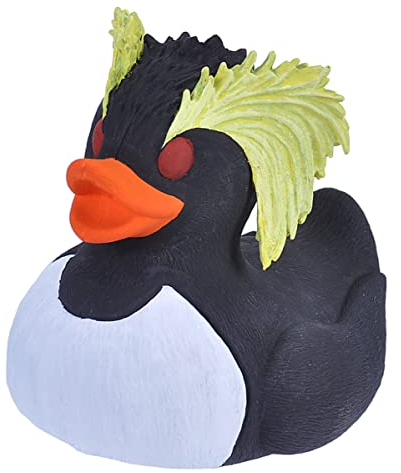 Wild Republic gummiente Pinguin junior 10 cm weiß/schwarz