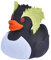 Wild Republic gummiente Pinguin junior 10 cm weiß/schwarz