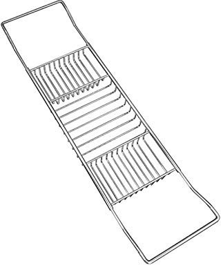 Plateau De Baignoire INOX, Extensible Antidérapant Baignoire Support De Rangement pour Baignoire Organisateur Multifonctionnel, Résiste À l'eau Et Rouille