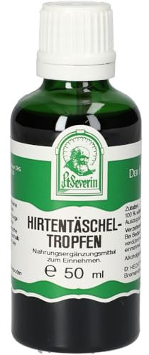 Hirtentäschel Tropfen, Capsella bursa-pastoris (L.) Med, Kreuzblütengewächse 50 Milliliter
