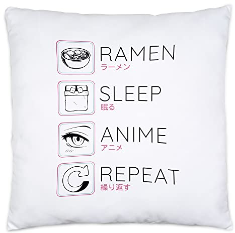 Hey!Print Ramen Sleep Anime Repeat Kissen Inkl Füllung Japan Manga Otaku Baka Geschenkidee