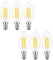 OUKAJO E14 LED Light Bulb, Dimmable 4W Warm White 2700K,400lm,Small Edision Screw,6 Count (Pack of 1)