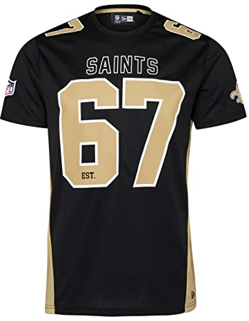 New Era New Orleans Saints NFL Established Number Mesh Tee Black T-Shirt - XL