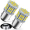 P21/5w 1157 Bay15d LED Ampoules 12V 24V, 54SMD Super Brillant Blanche 6000K, Pour les feux de freinage, feu stop, les feux arrière, etc. Ne convient pas aux bateaux. (Lot De 2)