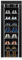 LEADZM Schuhschrank mit 9 Ebenen, Schuhregal Schmal, Schuhaufbewahrung mit Staubdichtem Überzug, Platzsparend, für Wohnzimmer, Korridore, Gänge, Schlafzimmer, 60 x 30 x 160 cm, Schwarz