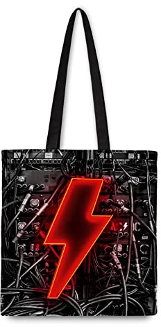Rocksax AC/DC Tragetasche – Pwr Up, Schwarz, Einheitsgröße, Tragetasche