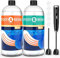 ISTOYO Epoxidharz Set, 64oz/2L Epoxidharz mit Härter 1:1, Kristallklar Keine Blasen Harz Liefert für Kunst Gießharz, Gussbeschichtung Holz, Harzformen