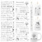 BETESSIN 4x Kerzen Tattoos Folie Trauer Sprüche Kerzentattoo Kerzenfolie Sticker Kerzensprüche Schwarz Kerzensticker Trauerlicht Stabkerzen Kleine Kerzen Tasse Dekoration