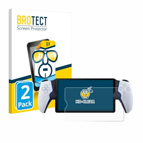 BROTECT Schutzfolie für Sony Playstation Portal | 2 Stück Transparenter Displayschutz Made in Germany Klare Displayschutz-Folie Clear Einfache Montage Case-Friendly