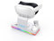 BeisDirect Charging Dock for Meta Quest 3,USB Magnetic Charging Station Stand Set for Quest 3 VR Headset and Touch Controller, Quick Charging with Colorful LED Indicator