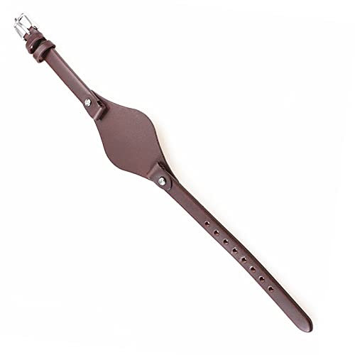 Bracelet de montre en cuir 8 mm pour Fossil Es3077 Es2830 Es3262 Es3060 Boucle en acier, 8 mm, Cuir, Pas de gemme