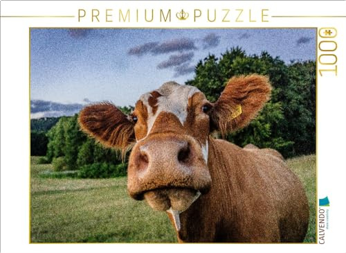 Puzzle · Fleckvieh | 1000 Teile · Lege-Größe 64 × 48 cm · CALVENDO Puzzle