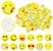 Pilikoll 100 Stück 30mm Smile Face Anstecker Smile Face Anstecker Metall Buttons Smile Pin Smiley Face Anstecker Smile Badge Smile Buttons Anstecker für Kleidung Hüte Rucksäcke Dekorationen (Zufällig)