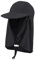 crazy bean Sonnenhut Kinder mit Nackenklappe Unisex für Schwimmbäder Strand Sonnenmütze für Mädchen Junge mit Verstellbarer Kinnriemen UV Schutz Schwarz
