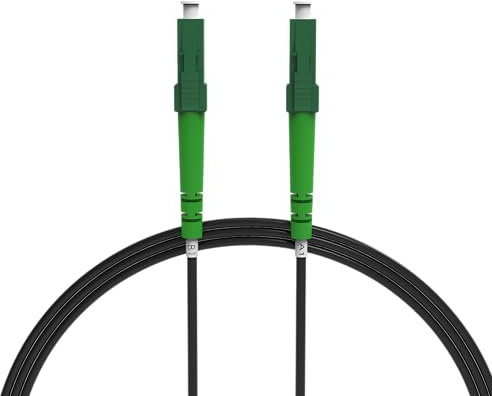 nexinex - 3m gepanzertes Glasfaserkabel LC/APC auf LC/APC Patchkabel | Telekom, Vodafone, 1&1, Fritzbox, etc. kompatibel | LWL Simplex Singlemode OS2 FTTH Glasfaser Lichtwellenleiter Kabel