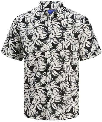 JACK & JONES Male Hawaii-Hemd Wide Fit Hawaii-Hemd