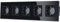 TAWOIA Schuko Steckdose,EU-Standard 5 Fach Steckdose Glas Unterputz Steckdose,Steckdosen mit Kristall Glas Platte 5er steckdose Wandsteckdosen Schwarz 86 * 370mm