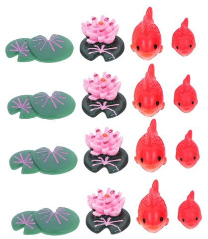 ROMISBABA 30 Stücke Mediterranen Stil Mini Aquarium Dekorationen Harz Fisch Figuren Für Home Aquarium Decor