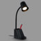 BRILONER - Schreibtischlampe mit Stiftehalter, Kabelschalter, schwenkbar, Tischlampe, Lampe, Nachttischlampe, Tischleuchte, Home Office, Bürolampe, 21x10x35,5 cm (LxBxH), Weiß