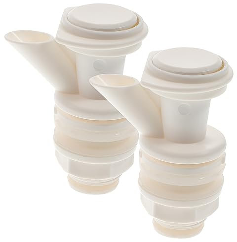 Uonlytech 2St Kühler auf Knopfdruck Haustier Wasserhahn Pumpe Weinkühler Wasserkühler filter faucet Getränkespenderhahn Zapfhahn für Wasserkocher Wasserkrug Zapfen wasserspender hahn pp Weiß