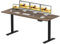 SANODESK Höhenverstellbarer Schreibtisch 180x80 cm mit 2 starken Motoren, Stabiler Elektrischer Steh-Sitz Schreibtisch, Höhenverstellung mit Memory-Funktion (schwarz+braun)