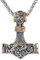 Collier Marteau De Thor, Pendentif Marteau de Thor, Collier marteau de Thor Mjölnir, Collier Viking, Pendentif Homme Viking Collier, Collier Homme Acier Inoxydable, Avec Boîte Cadeau