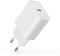 30W Cargador USB C, Tipo C Enchufe, PD3.0 Cargador Carga Rapida, Cabezal Adaptador Corriente Charger USB-C para i-Phone, iPad, Samsung, Fuentes de alimentación para teléfonos móviles (1-Pack)
