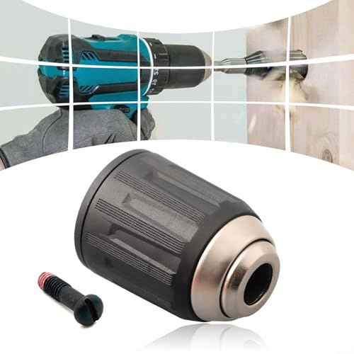 MoSundi Schnellspannbohrfutter Adapter, Bohrfutter Ersatzteil mit Linksdrehschraube 1/5.1 cm für DHP484 DDF484 DDF446 DDF482 BHP452 BDF453 Elektrowerkzeugzubehör