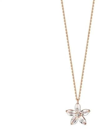 JPXXFM Collana a Fiore di ciliegio Argento Light Zircone Clavicle Chain per Gioielli da Sposa