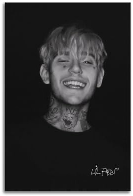 FDRPMHC Lil Peep-1 Leinwand-Wandkunst, Dekoration, Wohnzimmer, modern, Familienschlafzimmer, 30 x 45 cm, ungerahmter Stil