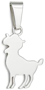 Vera Mentis Pendentif Signe Astrologique en Acier Inoxydable Argenté – 12 Symboles du Zodiaque – Bijou Spirituel Mixte – Cadeau Énergétique Personnalisé Homme et Femme (Bélier)