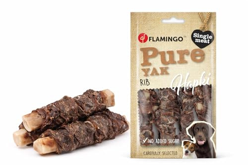 hundeleckerli - leckerli Hund - hapki Pure Rib - Yak - natuerlicher kauartikel - 100g