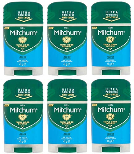 Mitchum Men 48h Protection Ice Fresh Oxygen Stick, 41 g, 6er Pack (6 x 6 Stück)