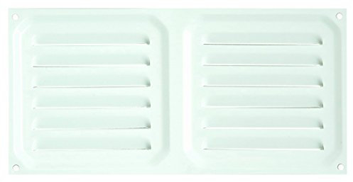 Brinox B70230D - Rejilla de ventilación (10 x 20 cm) color lacado blanco